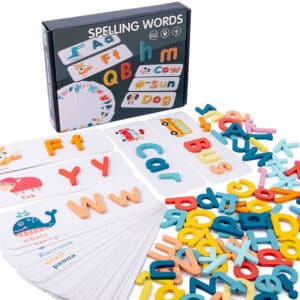 Jeu de mots en bois interactif