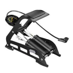 Pompe à air à double cylindres pour vélos et scooters