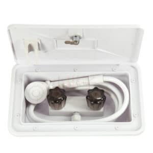 Pomme de douche chaude et froide avec tuyau en plastique