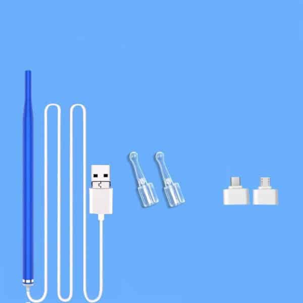 Nettoyeur d’oreilles, du nez et de la bouche avec caméra. Version informatique de l’endoscope