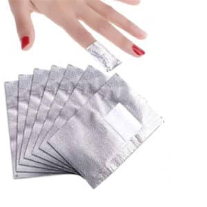 100 pièces. Papiers d’aluminium déchargés en relief