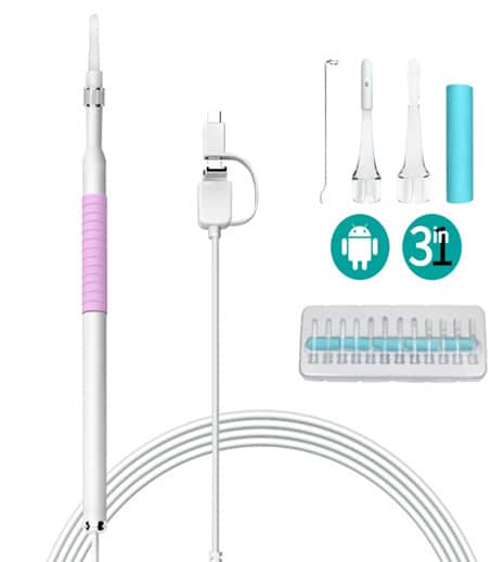 Nettoyeur d'oreilles endoscopique avec caméra HD multifonctionnel – Image 2