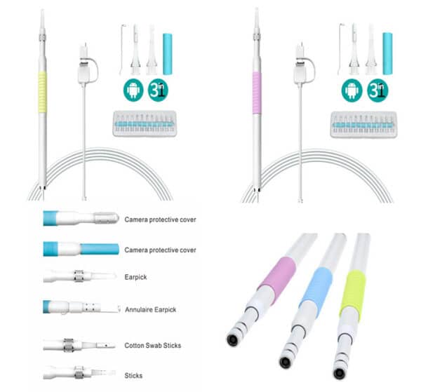 Nettoyeur d'oreilles endoscopique avec caméra HD multifonctionnel – Image 3
