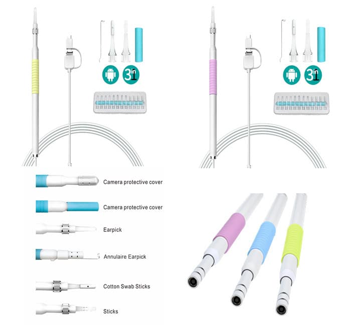 Nettoyeur d'oreilles endoscopique avec caméra HD multifonctionnel – Image 3