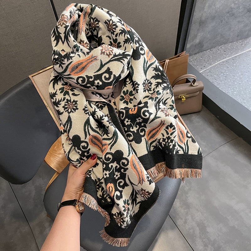 Châle en cachemire épais de mode pour dames – Image 4