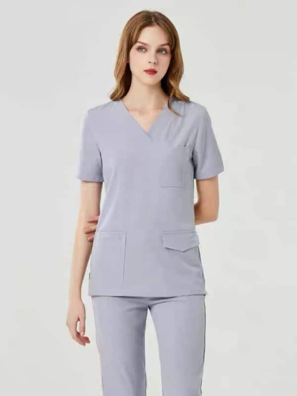Combinaison de travail pour aide-soignantes, infirmères et médecins à manches courtes et à manches longues – Image 9