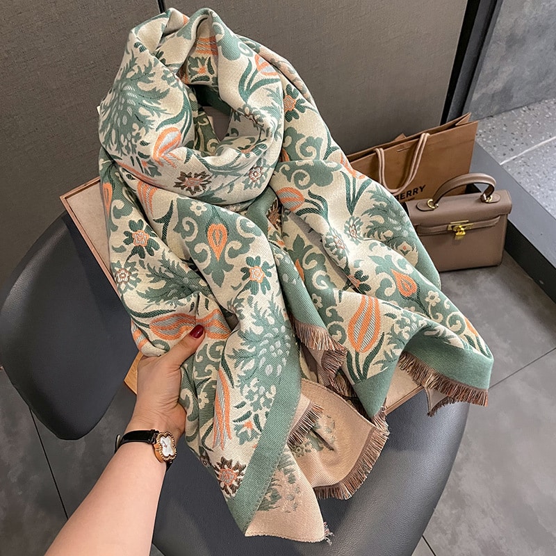 Châle en cachemire épais de mode pour dames – Image 3