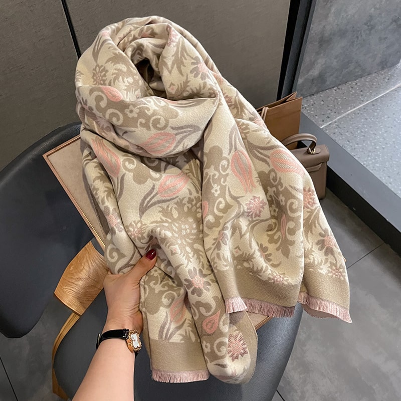 Châle en cachemire épais de mode pour dames – Image 5