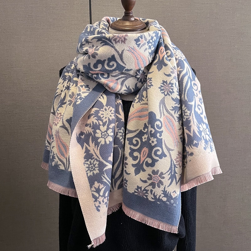 Châle en cachemire épais de mode pour dames – Image 10