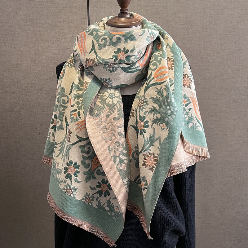 Châle en cachemire épais de mode pour dames