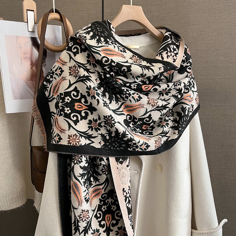 Châle en cachemire épais de mode pour dames – Image 7