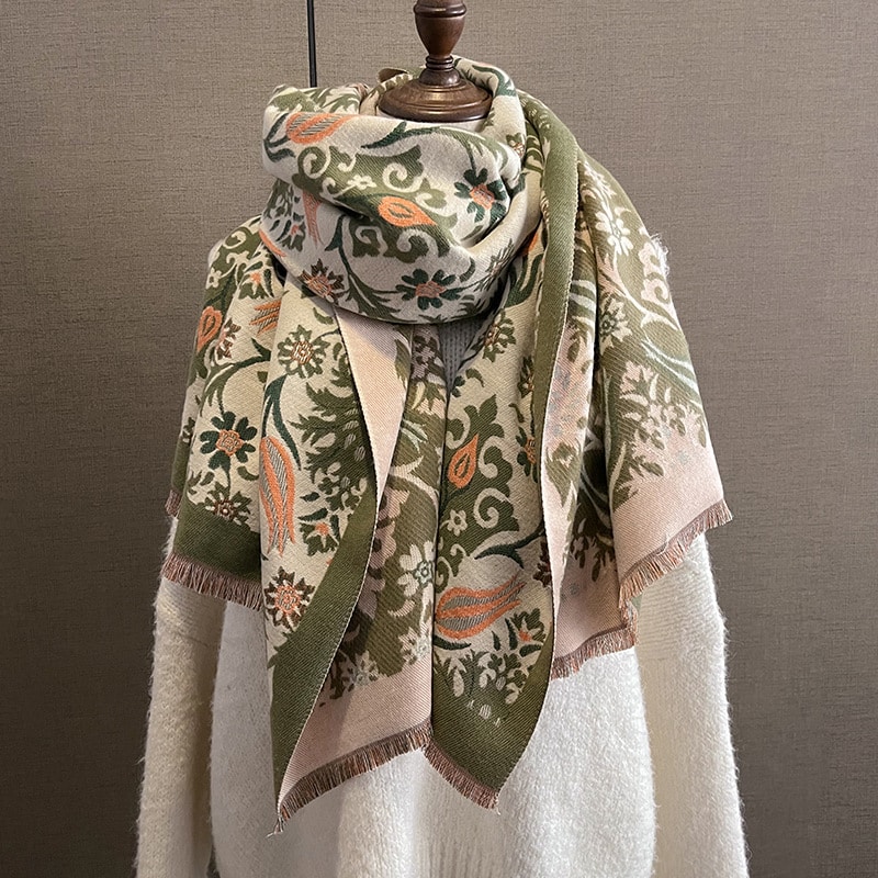 Châle en cachemire épais de mode pour dames – Image 2