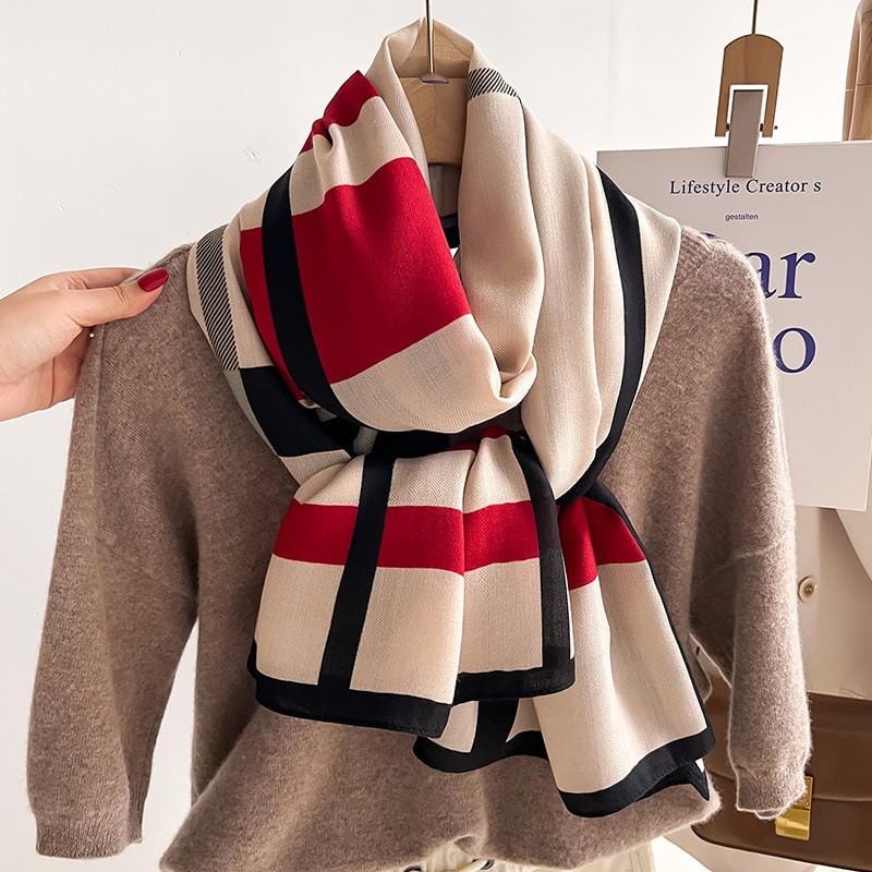 Châle chaud en coton et à la mode pour femmes – Image 7