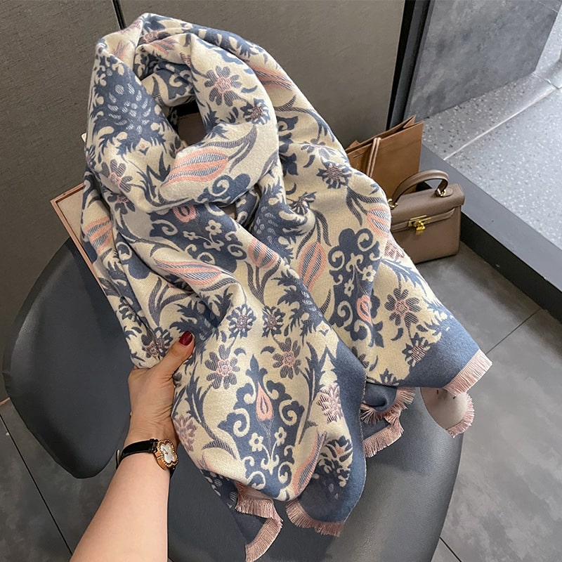 Châle en cachemire épais de mode pour dames – Image 8