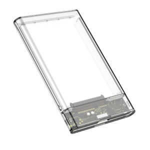 Boîte de disque dur transparente