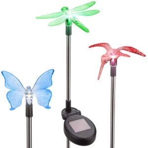 Lampe solaire en forme de papillon