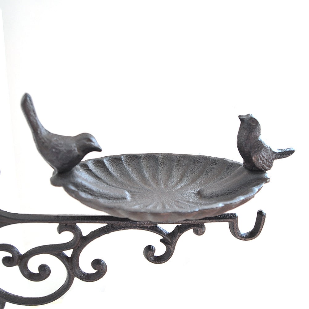 Bassin de nourriture pour oiseaux en fonte suspendre pour jardins – Image 5