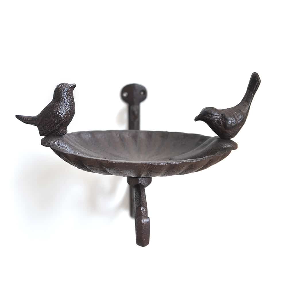 Bassin de nourriture pour oiseaux en fonte suspendre pour jardins – Image 4