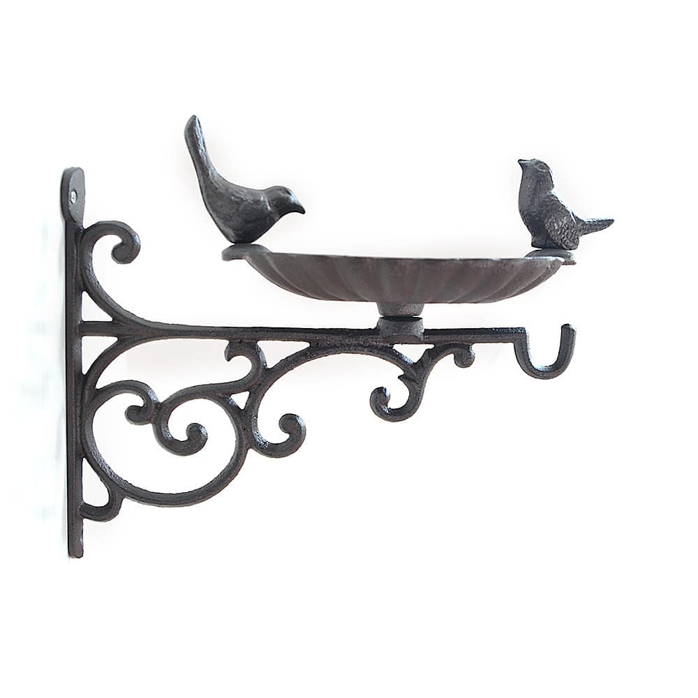 Bassin de nourriture pour oiseaux en fonte suspendre pour jardins – Image 3