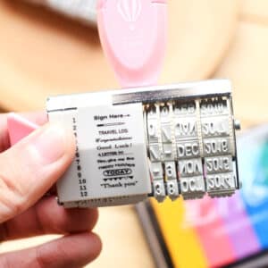 Rouleau transparent de production de cartes à tampons