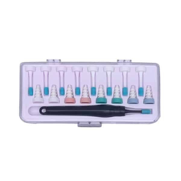 Nettoyeur d'oreilles en spirale et en silicone souple avec 16 têtes de remplacement. Outil pour enlever le cérumen – Image 9