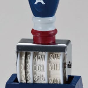 Tampon dateur avec poignée en bois