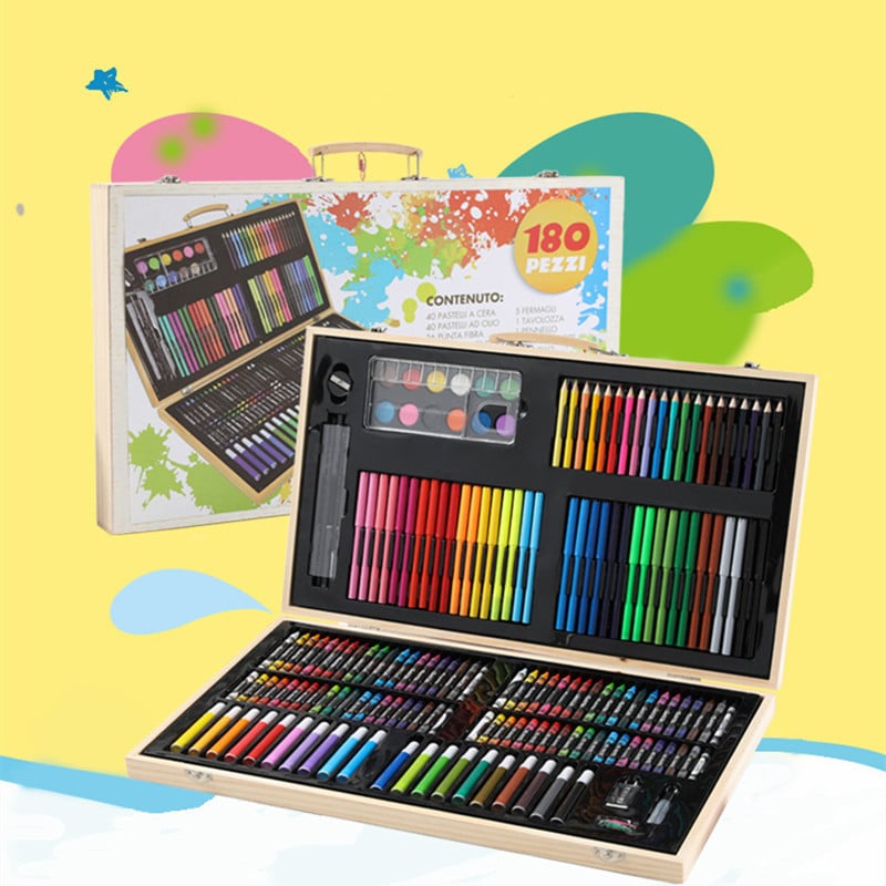 180 pièces. Set de stylos aquarelle. Outils pour enfants