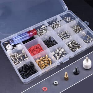 Jeu de vis pour ordinateurs portables. Vis électroniques numériques