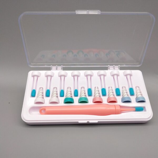 Nettoyeur d'oreilles en spirale et en silicone souple avec 16 têtes de remplacement. Outil pour enlever le cérumen – Image 7