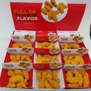 Gomme pour étudiants en forme de poulet. Fournitures scolaires