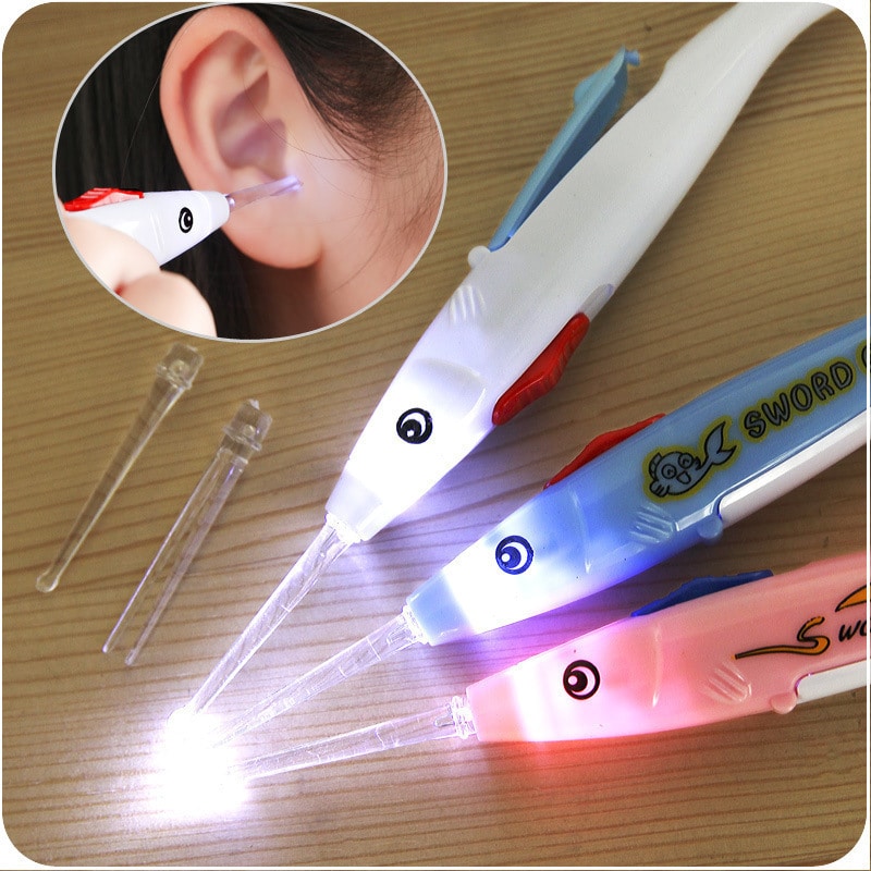 Nettoyeur d'oreilles lumineux. Cuillère multifonctions pour nettoyer les oreilles des bébés et enfants – Image 4