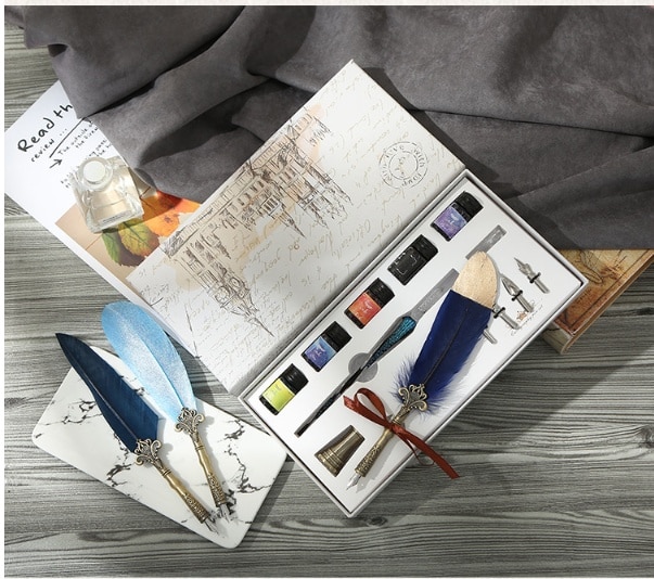 Stylo à encre de style rétro en verre – Image 2