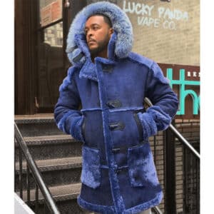 Veste à boutons en corne de velours pour hommes