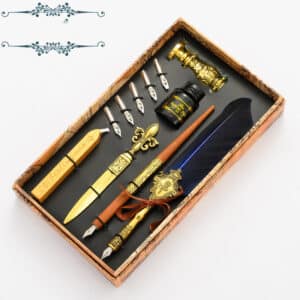 Ensemble de stylo professionnel de style rétro
