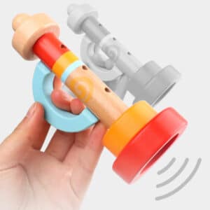 Jouets de trompette musicale en bois pour enfants