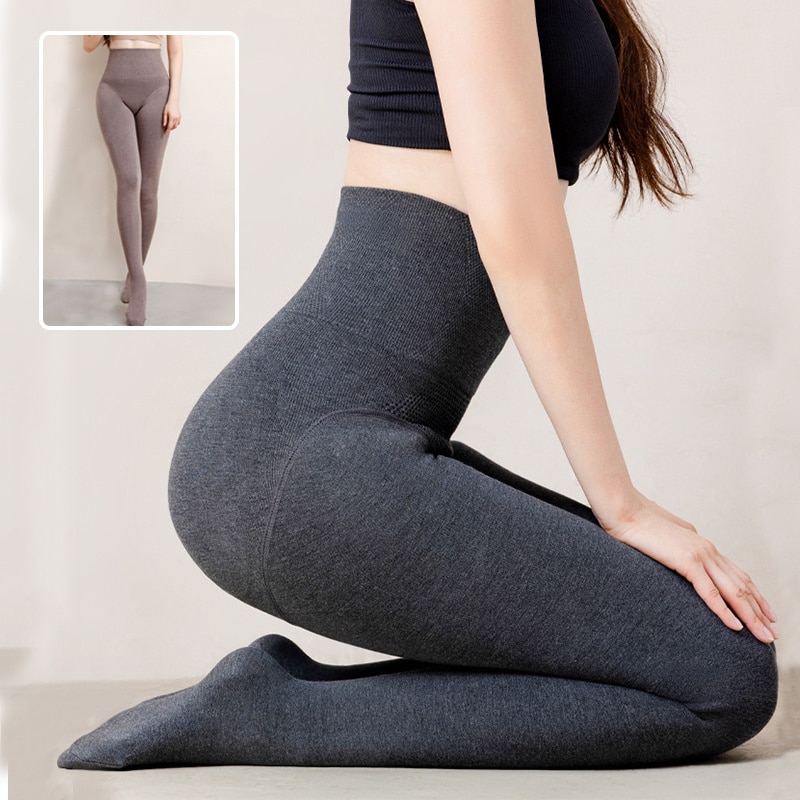 Legging avec chaussette de mode slim. Collant chaud et mince pour femmes – Image 11