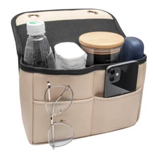 Sac de rangement en cuir multifonctions pour sièges arrières de voiture