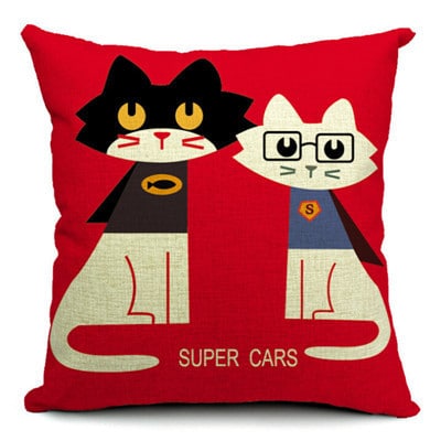 Coussin de taille en coton pour chats – Image 3