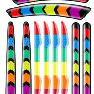 Autocollants réfléchissants pour bandes anti-collisions de porte de voiture GM