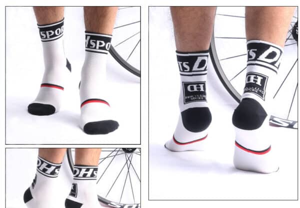 Chaussettes de cyclisme pour femmes et hommes. Chaussettes résistantes à l’usure. Chaussettes de compression – Image 3