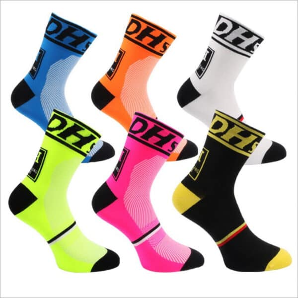 Chaussettes de cyclisme pour femmes et hommes. Chaussettes résistantes à l’usure. Chaussettes de compression – Image 9