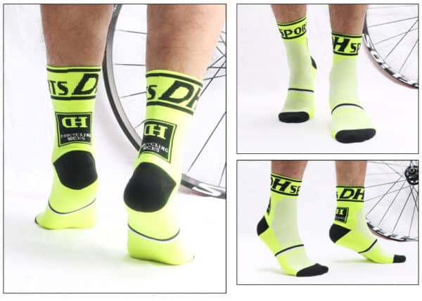 Chaussettes de cyclisme pour femmes et hommes. Chaussettes résistantes à l’usure. Chaussettes de compression – Image 8