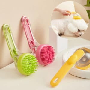 Brosse de bain souple pour chats