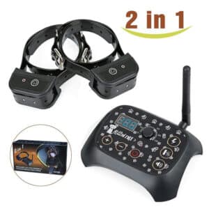 Clôture sans fil pour chiens avec télécommande automatique. Dresseur de chiens