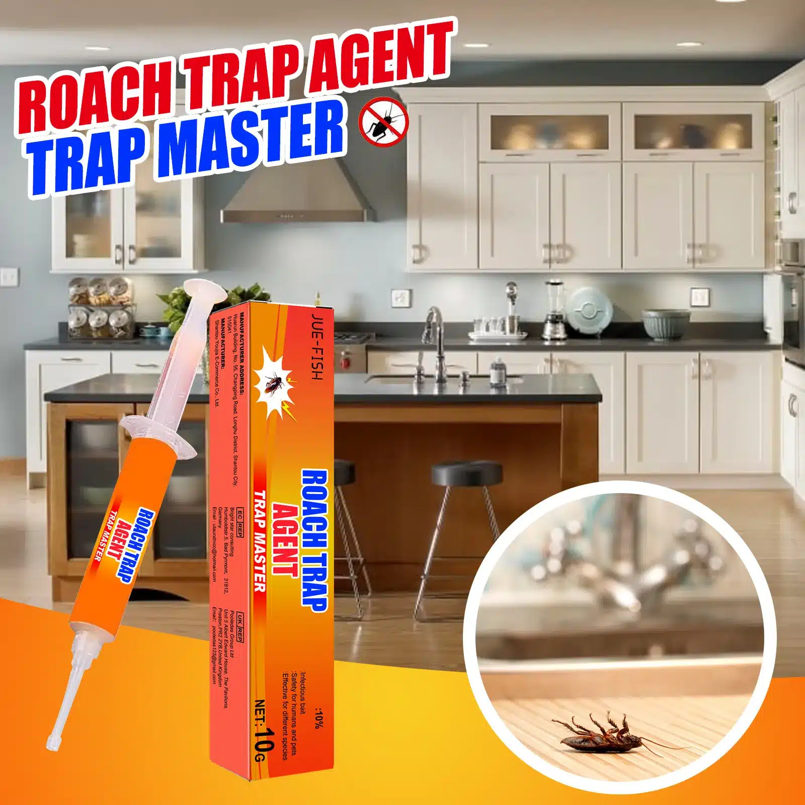15pcs/10pcs/5pcs. Anti-cafards ultra-efficace. Le gel anti-cafards tue les cafards – Image 4