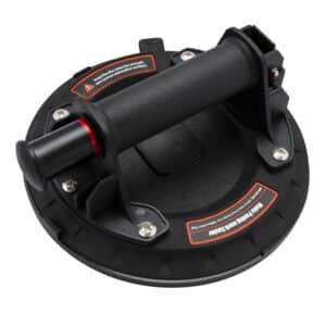 Ventouse à vide. Grande assiette en verre à ventouse à grande main