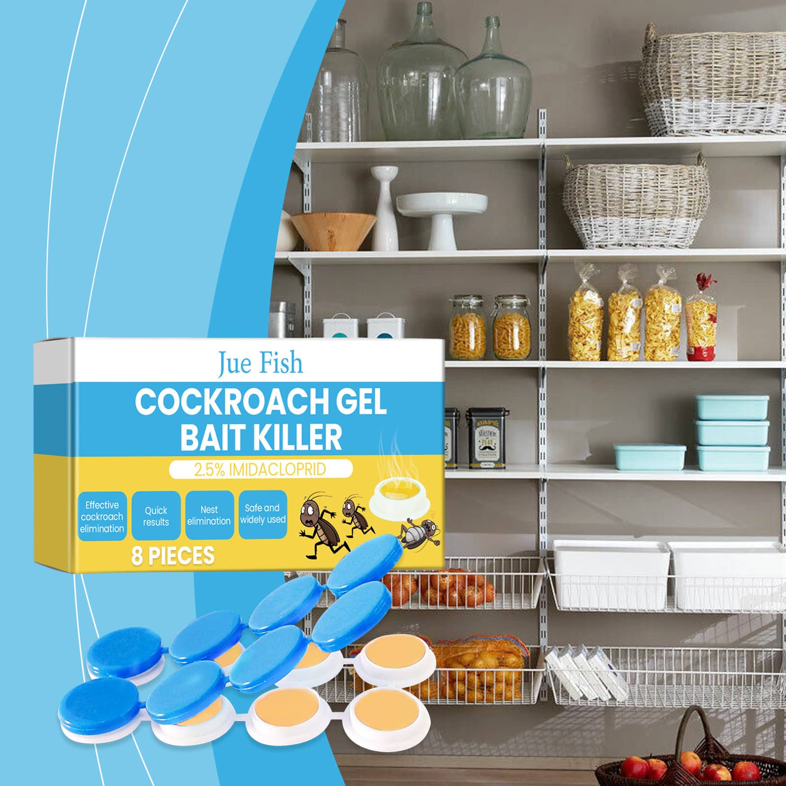 Anti-cafards ultra-efficace à usage domestique et industrielle