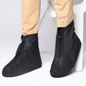 Une paire de couvre-chaussures imperméable, antidérapante, épaissie et résistante à l’usure pour hommes et femmes
