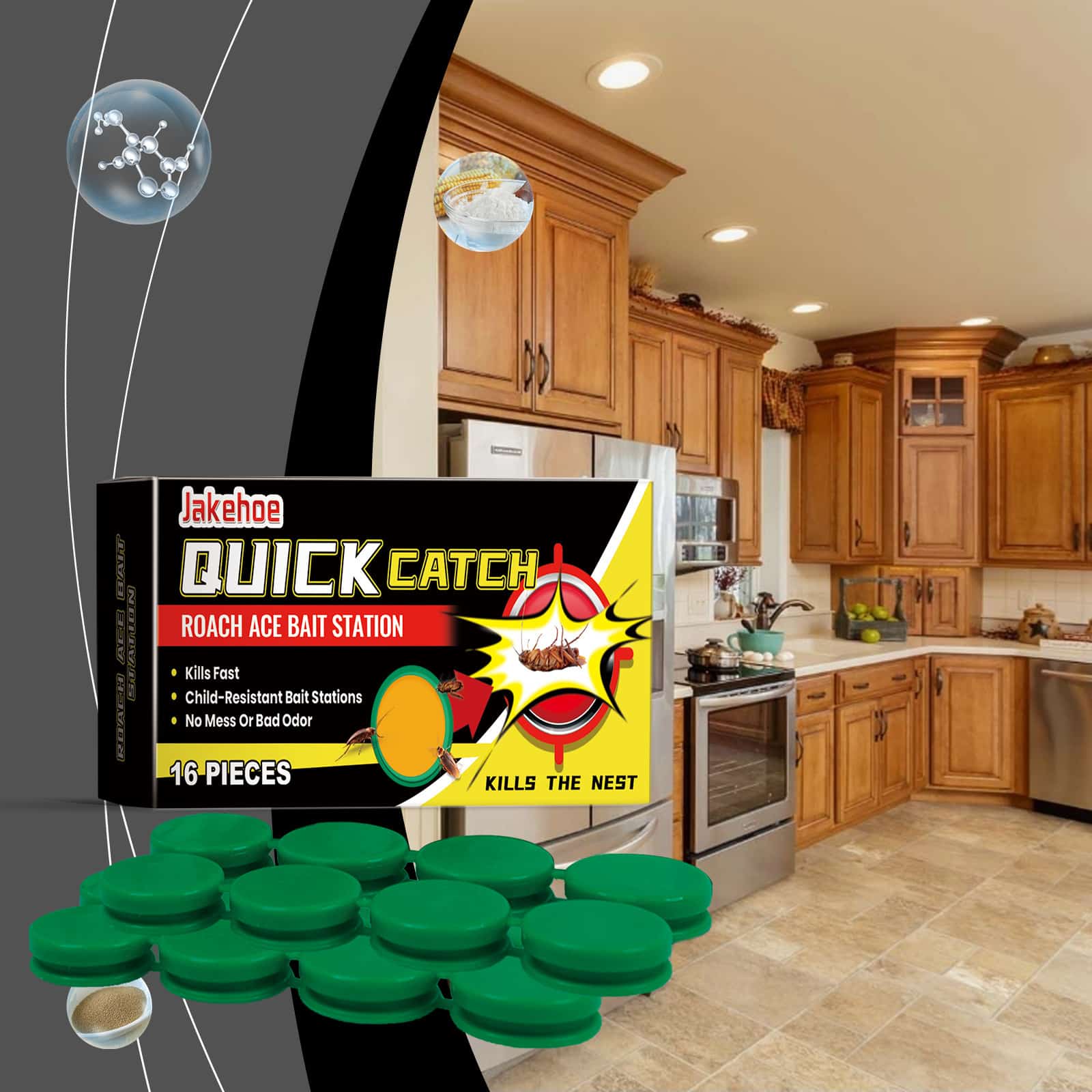 Anti-cafards ultra-efficace à usage domestique et industrielle