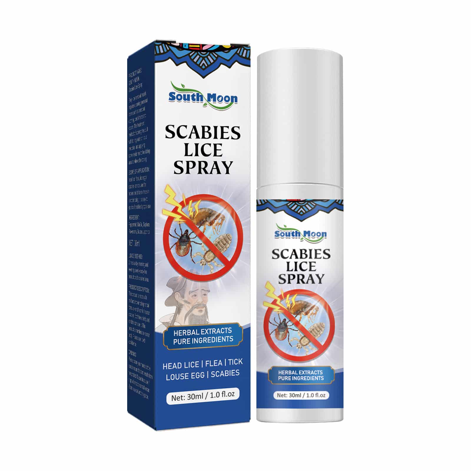 Anti-poux. Spray d’élimination des poux de tête